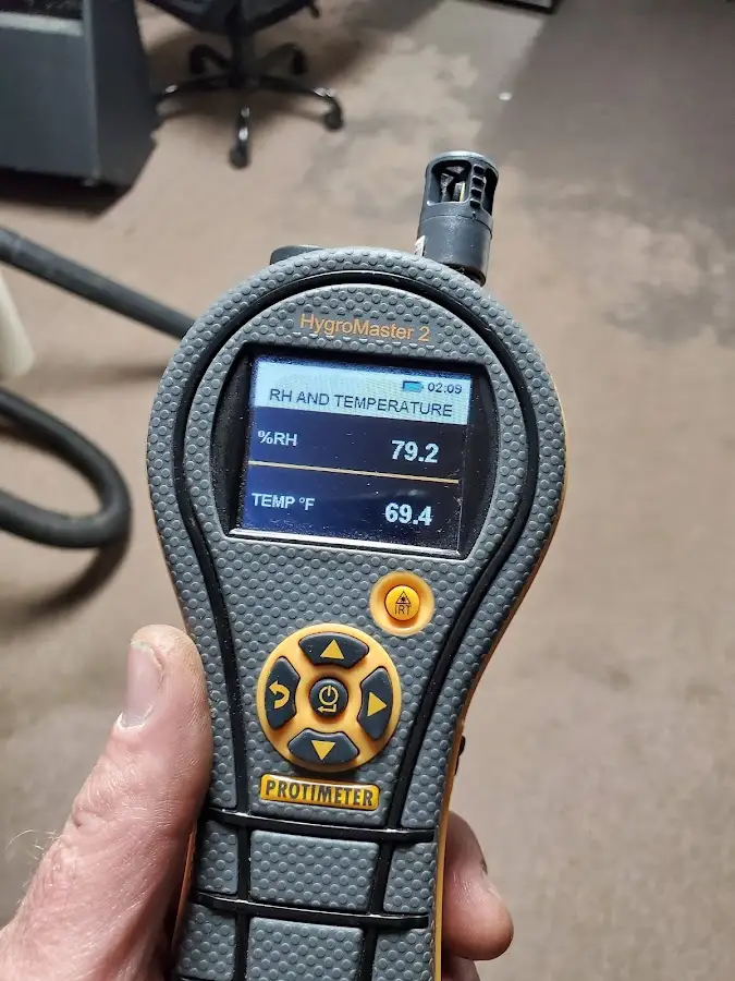 Moisture meter humidity assessment for Fire & Smoke Damage Restoration in Herndon